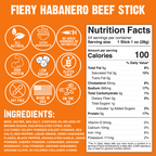 Fiery Habanero Beef Stick (10-Pack) S0