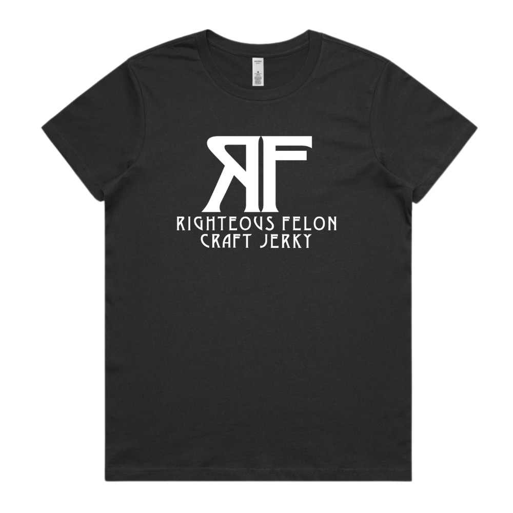 Women's Coal Gray & White Basic T-Shirt E6
