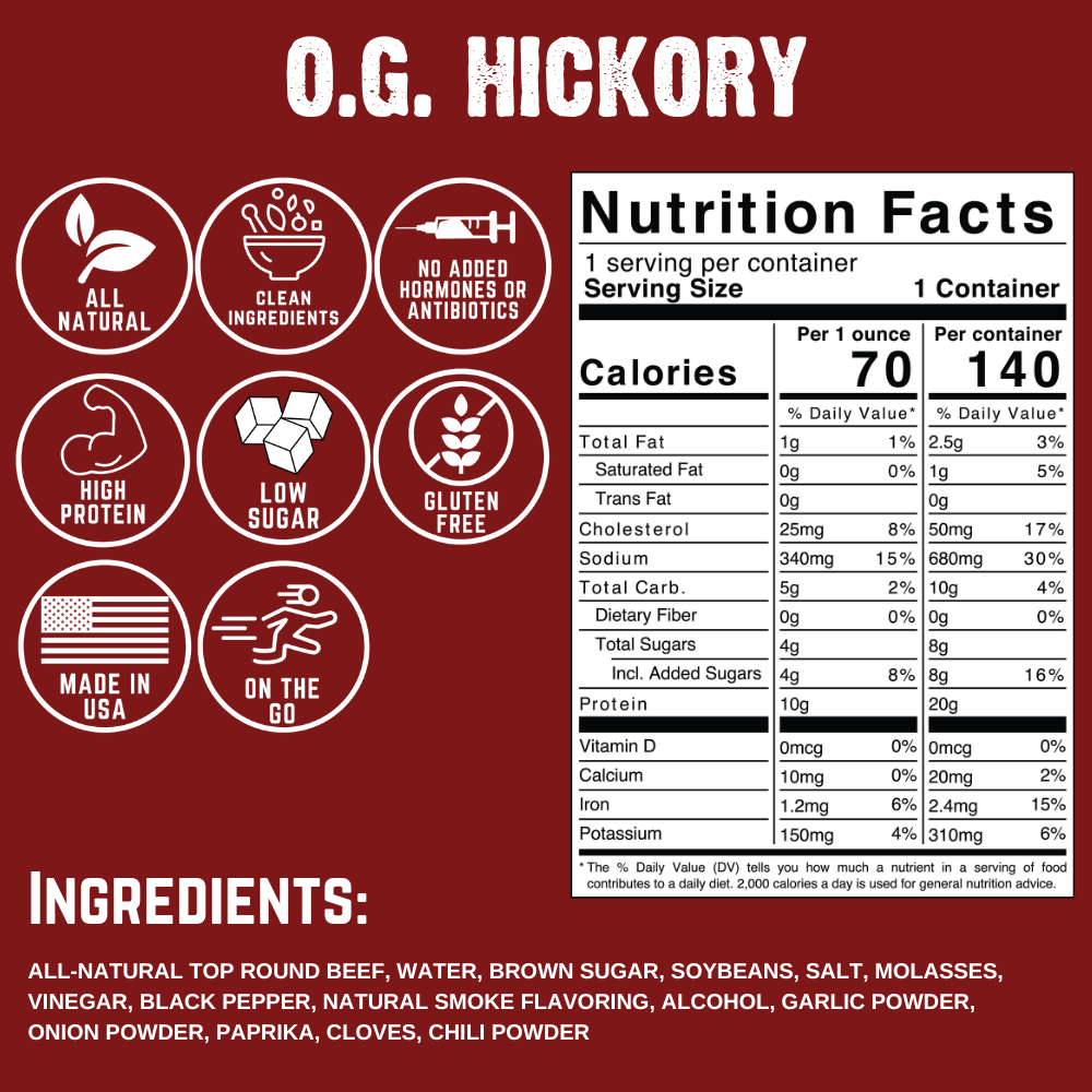 O.G. Hickory Beef Jerky O6