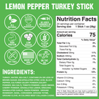 Lemon Pepper Turkey Stick (10-Pack) O1