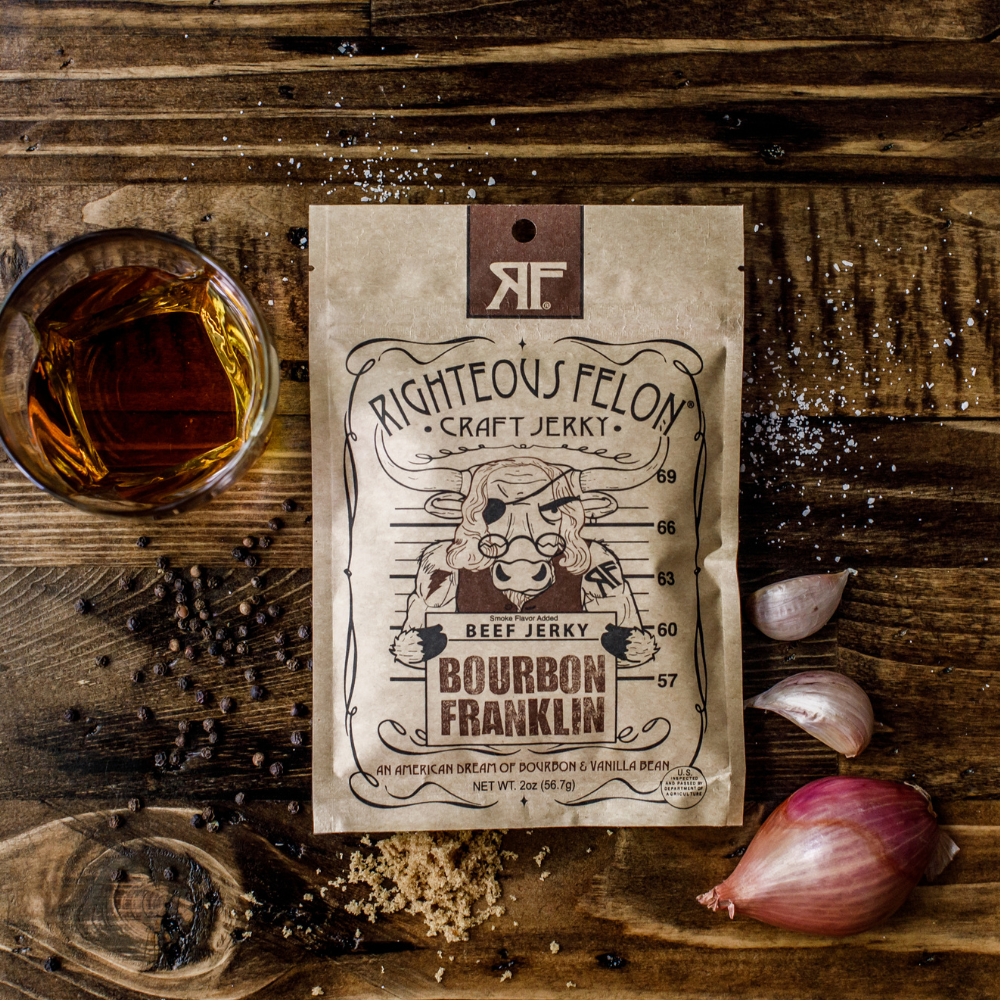 Bourbon Franklin Beef Jerky (8-pack) R7